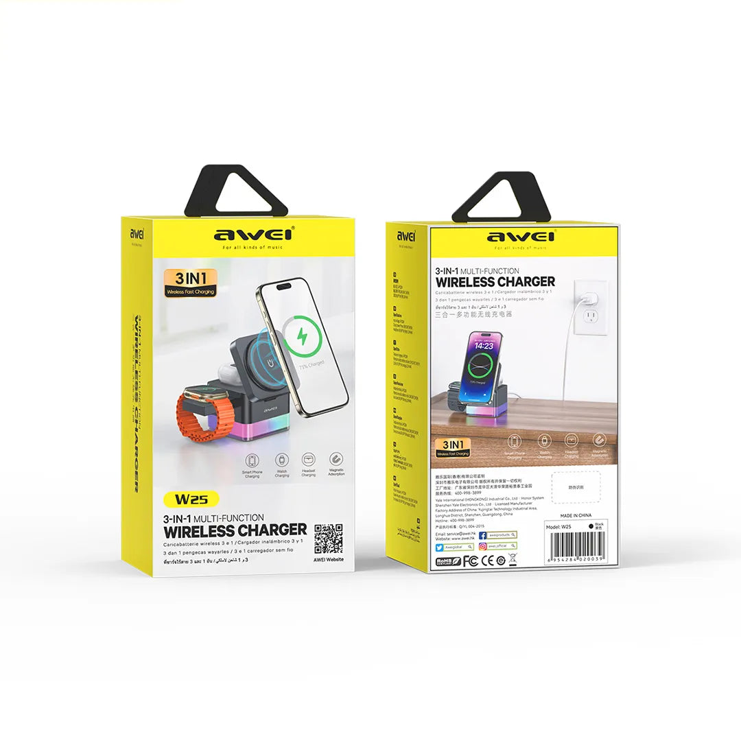 Cargador W25 3en1
